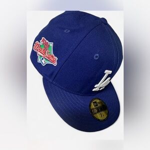 NEW LA Dodgers World Series 2021 .Green paisley under brim new era cap 7 1/8